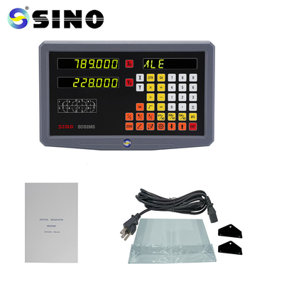SINO 2 Axis Digita Readout Test Instrument System SDS 2MS DRO কিটস গ্লাস রৈখিক স্কেল মিলিং লেদ TTL এর জন্য