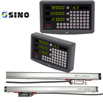 SINO SDS6-3V ডিজিটাল রিডআউট DRO 3 অক্ষ 1um গ্লাস লিনিয়ার স্কেল মিটার লেদ মেশিন