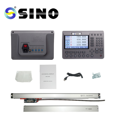 SINO SDS200 মেটাল 4 Axis LCD ডিজিটাল রিডআউট ডিসপ্লে কিট KA-300 লিনিয়ার স্কেল