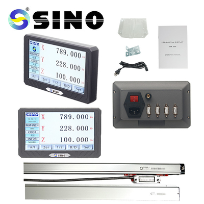 SINO SDS200S 3 Axis LCD ফুল টাচ স্ক্রীন ডিজিটাল রিডআউট কিটস DRO গ্রেটিং রুলার রোটারি এনকোডার