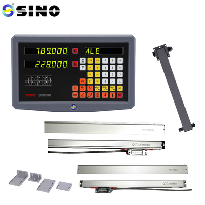 3-অক্ষ ডিজিটাল রিডাউট সিস্টেম DRO SINO SDS2-3MS লেদ ফ্রেজিং মেশিনের জন্য গ্লাস লিনিয়ার রুলার