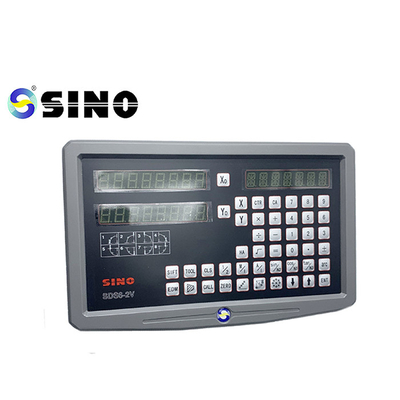 7 সংখ্যার LED DRO ডিজিটাল রিডআউট কিট Sino SDS6-2V 2 অক্ষ অপটিক্যাল লিনিয়ার গ্লাস স্কেল