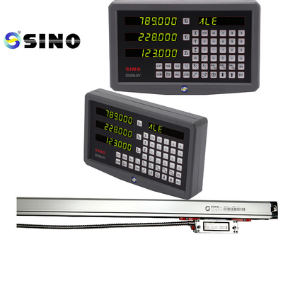 5um 3 অক্ষ ডিজিটাল রিডআউট DRO SDS6-3V 5micron লিনিয়ার এনকোডার সহ TTL গ্লাস স্কেল রুলার