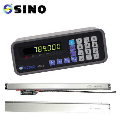 SINO SDS6-2V ম্যাগনেটিক স্কেল DRO কিট 3 অক্ষ গ্লাস লিনিয়ার অপটিক্যাল এনকোডার মিলিং মেশিন