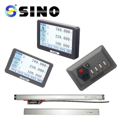 SINO SDS200S ডিজিটাল রিডআউট কিটস DRO 3 অক্ষ LCD ফুল টাচ স্ক্রিন লিনিয়ার এনকোডার স্কেল লেদ মিলিং মেশিনের জন্য