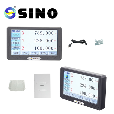 SINO 200S ফ্রিজিং মেশিনের জন্য ডিজিটাল রিডিং কিটস DRO অপটিক্যাল সেন্সর লিনিয়ার স্কেল সিস্টেম