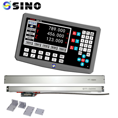 SINO SDS6-3VA 3 অক্ষ LCD ডিজিটাল রিডাউট সিস্টেম DRO ডিসপ্লে লিনিয়ার স্কেল গ্লাস সেন্সর