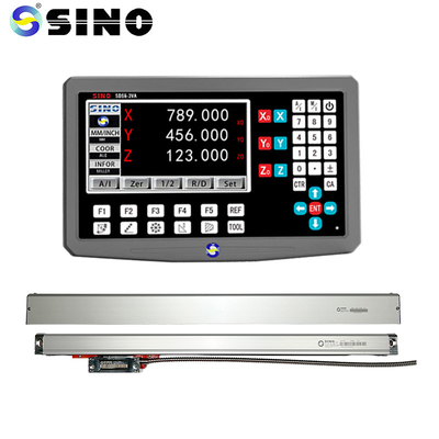 SINO SDS6-3VA 3 অক্ষ LCD ডিজিটাল রিডাউট সিস্টেম DRO ডিসপ্লে লিনিয়ার স্কেল গ্লাস সেন্সর
