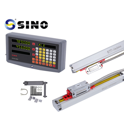 SINO SDS2-3MS 3-অক্ষ ডিজিটাল রিডাউট সিস্টেম DRO লেদ ফ্রেজিং মেশিনের জন্য গ্লাস লিনিয়ার রুলার