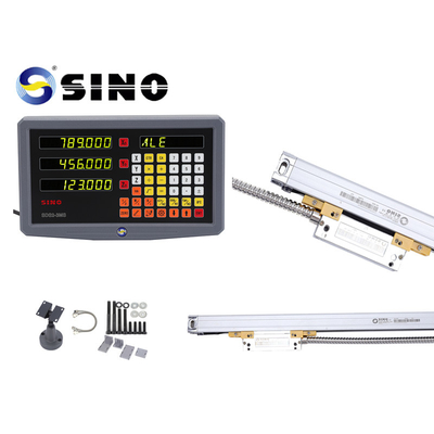 SINO ডিজিটাল রিডআউট SDS 2-3MS 2 অক্ষের মেটাল এলসিডি ফুল মিলিং মেশিনের জন্য DRO 0.005 মিমি রেজোলিউশন প্র্যাকটিক্যাল লিনিয়ার এনকোডার সহ