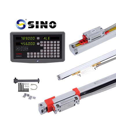 SINO SDS6-2V DRO 2 অক্ষ ডিজিটাল রিডিং সঙ্গে ধাতু LED কিট দুই রৈখিক এনকোডার রুলার জন্য ফ্রিজিং টার্ন মেশিন