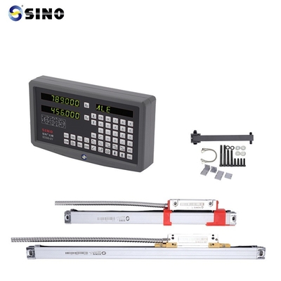 SINO SDS6-2V DRO 2 অক্ষ ডিজিটাল রিডিং সঙ্গে ধাতু LED কিট দুই রৈখিক এনকোডার রুলার জন্য ফ্রিজিং টার্ন মেশিন