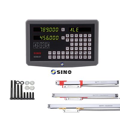 SINO SDS6-2V ডিজিটাল রিডিং মেটাল LED ডিজিটাল রিডিং 2 অক্ষ DRO কিট 60Hz ফ্রিজিং মেশিনের জন্য