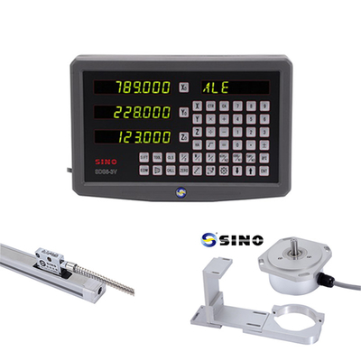 SINO SDS6-3V 3 অক্ষ ডিজিটাল রিডাউট ধাতু LED ফ্রিজিং মেশিন DRO সিস্টেমের জন্য রৈখিক এনকোডার সঙ্গে