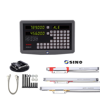2 অক্ষ ডিজিটাল রিডিং SINO SDS6-2V DRO ধাতু LED কিট সঙ্গে ফ্রিজিং মেশিনের জন্য দুটি রৈখিক শাসক