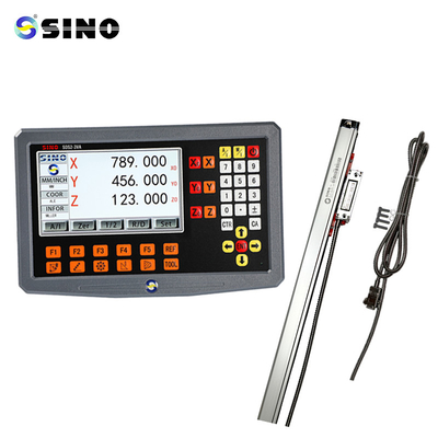 3-অক্ষ DRO ডিজিটাল রিডাউট SINO SDS2-3VA DRO একটি লিনিয়ার স্কেল এনকোডার সঙ্গে Lathe মিল মেশিনের জন্য