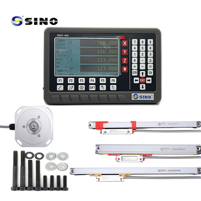 SINO SDS5-4VA ডিজিটাল রিডাউট DRO সঙ্গে চৌম্বকীয় লিনিয়ার এনকোডার স্কেল জন্য টার্ন গ্রাইন্ডিং মেশিন