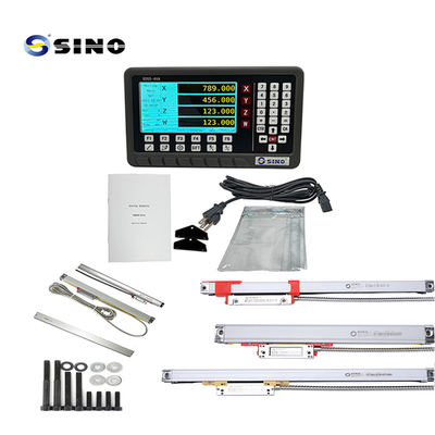 SINO SDS5-4VA ডিজিটাল রিডাউট DRO সঙ্গে চৌম্বকীয় লিনিয়ার এনকোডার স্কেল জন্য টার্ন গ্রাইন্ডিং মেশিন