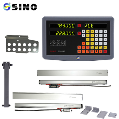 3-অক্ষ ডিজিটাল রিডাউট সিস্টেম DRO SINO SDS2-3MS লেদ ফ্রেজিং মেশিনের জন্য গ্লাস লিনিয়ার রুলার